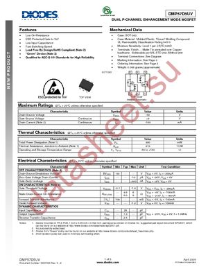 DMP57D5UV-7 datasheet  